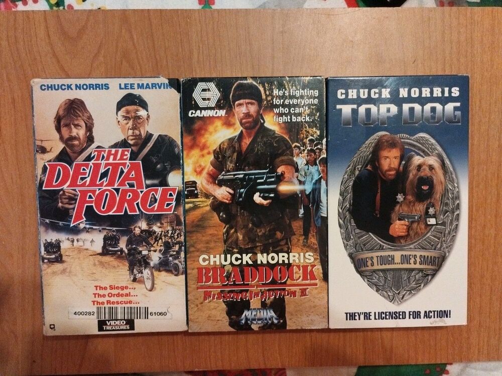 Chuck Norris VHS Lot of 3 - See Description